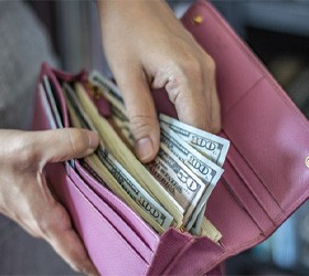 Wallet full of money