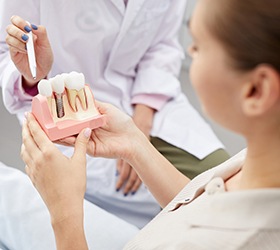 The first step in the dental implant process is a consultation with your dentist